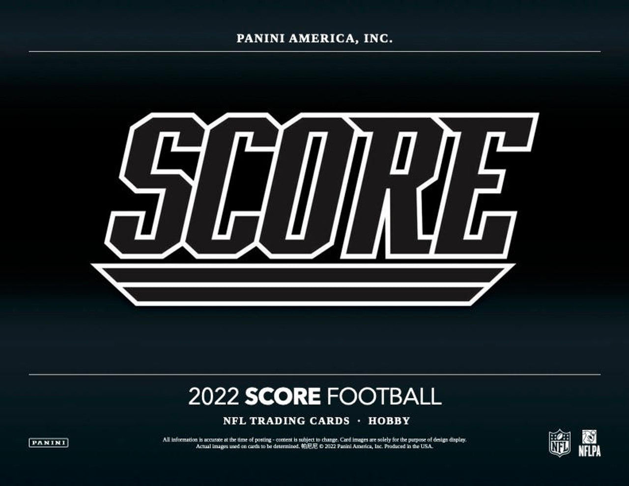 2022 Panini Score Football Hobby Box
