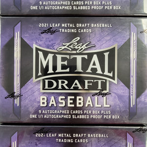 2021 Leaf Metal Draft Baseball Jumbo Hobby Box