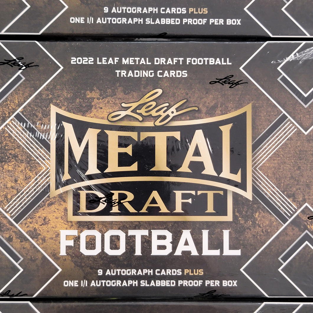 2022 Leaf Metal Draft Football Jumbo Box