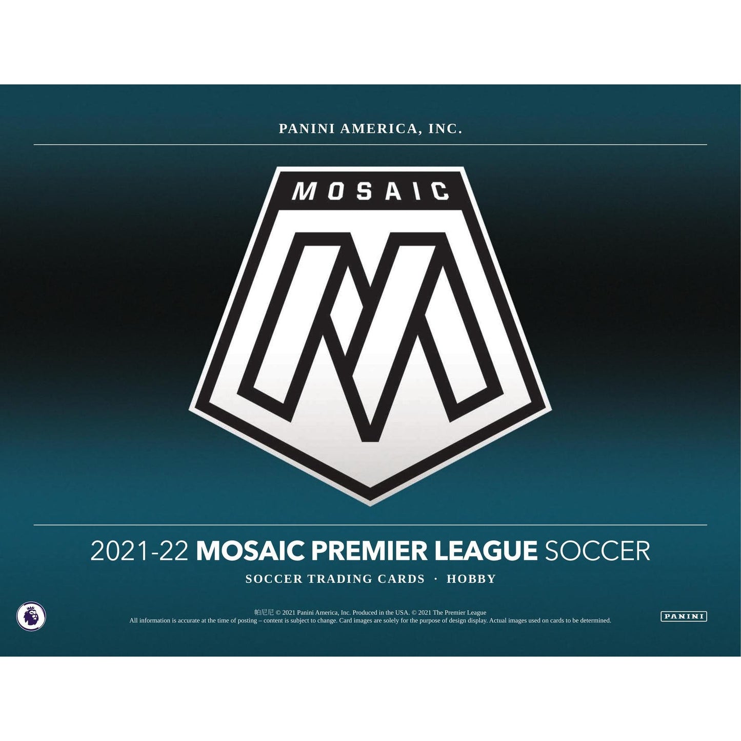 2021-22 Panini Mosaic Premier League Soccer Hobby Box
