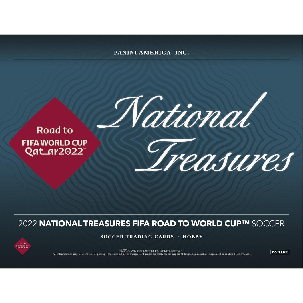 2021-22 Panini National Treasures Road To FIFA World Cup Soccer Hobby 4 Box Case