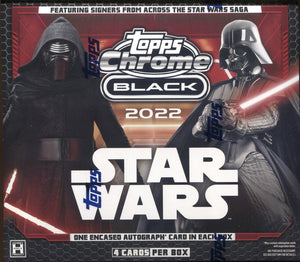 2022 Topps Chrome Black Star Wars Hobby Box
